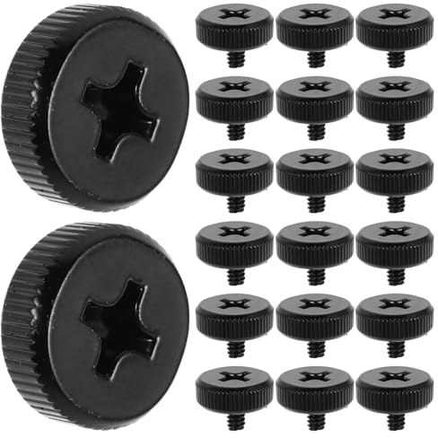MAJORMENCH 50pcs PC Case Thumbscrews Kit, Hand-twisted Computer Cabinet Screws for Side Tempered Glass Panel, PC Hardware Fasteners for Desktop Computer Assembly and Maintenance