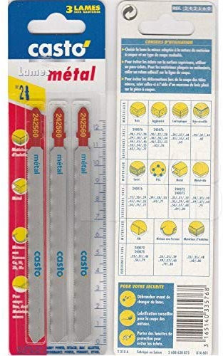 3 Stichsägeblätter No. 2 T-Schaft für Metall