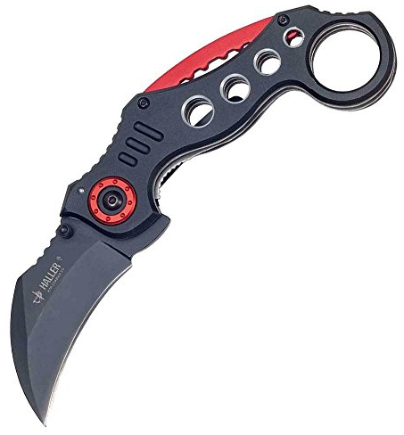 Haller Taschenmesser Karambit Red Circle