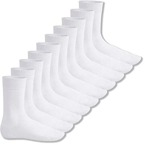 Footstar EVERYDAY! 10 PAAR Damen Herren Socken - Weiß 35-38