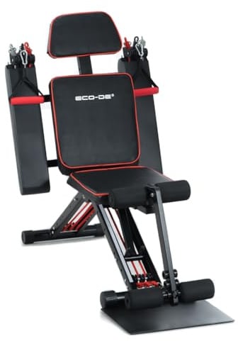 ECO-DE ECO-849 Mini-Trainingsstation TOTAL GYM Fitnessstation Klappbare, multifunktionale Kraftstation für Zuhause 50 in 1