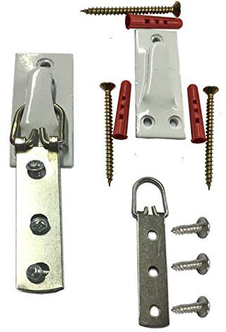 Heavy Duty Large Picture Hanging Kit Frame Mirror White Board Hangers Fittings for 50KG OR 100 LB