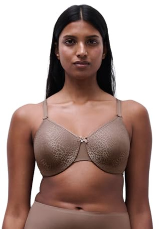 Chantelle Women's, C MAGNIFIQUE, Covering Molded Bra, Women's invisible lingerie, Hazelnut, 32D