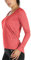 icyzone Damen Laufshirt Langarm Sport Shirt Atmungsaktive Langarmshirt Fitness Top Oberteil mit Daumenloch (M, Orange)