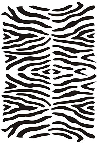 Ideen mit Herz Laser-Kunststoff-Schablone, DIN A4, Hintergrund | Kreative Wandgestaltung, Textilien, Papier, Scrapbooking (Zebra)