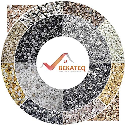 Naturstein Marmorkies 25kg Bianco Carrara 3-5mm - Steinteppich Bodenbelag, Dekosteine - Ziersplitt, Zierkies, Gartengestaltung, Streusplitt, Teichkies, Gartenkies, Wegkies - BEKATEQ BK-590