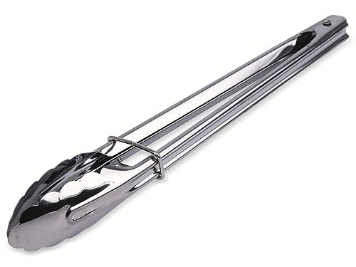 abrakado.nath - Pinza de Cocina Grande Metalica (30 cm, Acero Inoxidable)