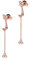 Emporio Armani Damen Ear-Jacket-Ohrringe Hängeohrringe Sterlingsilber roségoldfarben, EG3488221