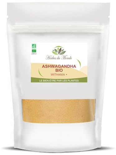 Herbes du Monde - Ashwagandha BIO en polvo 250 g - Withania somnifera