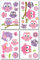 Samunshi® Wandtattoo Rosa Baby Eulen Set Wandbilder Kinderzimmer Deko Junge Wandtattoo Kinderzimmer Mädchen Wandsticker Kinderzimmer