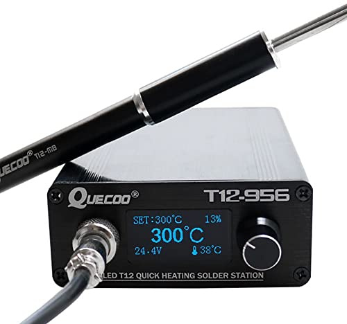 T12-956 OLED digital soldering station with T12 Electronic soldering iron tip and US power plug (with K tip)