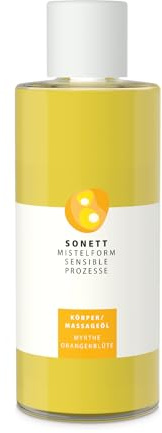 SONETT MISTELFORM SENSIBLE PROZESSE Körper- und Massageöl, Myrthe-Orangenblüte, 485 ml