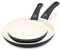 GreenLife Soft Grip Healthy Ceramic Nonstick, 7 and 10 Frying Pan Skillet Set, PFAS-Free, Dishwasher Safe, Black and Cream