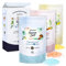 Nortembio Sal de Epsom Pack Regalo. Fragancias Jazmín, Canela y Coco. Hidratadas con Vitamina C y E. Sal de Baño para Relajación Muscular, Aromaterapia y Buen Sueño. E-Book Incluido.
