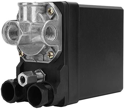 Commande de pressostat, 380V 3 phases 4 trous Type vertical, vanne de régulation de compresseur d'air, G1/4 pour compresseur d'air