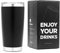 balibetov 591ml Thermobecher Kaffee to Go - Edelstahl Isoliert Kaffeebecher to Go - Ideal für Reisen, Outdoor, Tee, Wein, Bier und mehr (Schwarz)