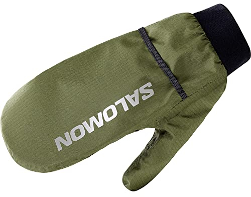 Salomon Bonatti Waterproof Handschuhe Unisex, Wasserdicht, atmungsaktiv, reflektierende Details, Green, M/L