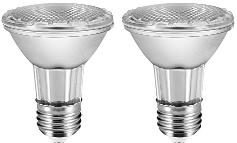 LPSAFP PAR20 7 W LED Dunstabzugshaubenleuchte, E26 120 V, dimmbar, warmweiß, 595 lm, wasserdicht IP65, Ersatz 50 W Halogen-Tasse, Spot-Lampen für Küchengeräte, Schienenbeleuchtung, Außenlandschaftsbau