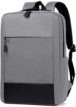 FANDARE Laptop Rucksack Herren Damen Schulrucksack Tagesrucksack Trekkingrucksack mit USB Ladeanschluss Daypacks zum Business Reisen Arbeit Freizeit Outdoor Schulranzen Daypacks Grau