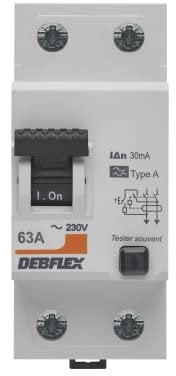 DEBFLEX - INTERRUPTOR DIFERENCIAL 2P 30MA 63A 2 MÓDULOS TIPO A - Modular - Gama modular - Interruptores diferenciales - 707515