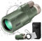 K&F Concept Monokular Teleskop IP68 Wasserdicht 12x50 HD Handy Fernrohr Mit Arca-Schnittstelle für Vogelbeobachtung, Jagen, Wandern, Konzert, Schwarz, Grün