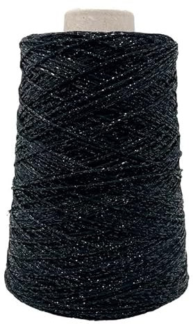 Chicca Tutto Moda Filo da 250gr - 850m Lurex Glitterato Nero Lucido
