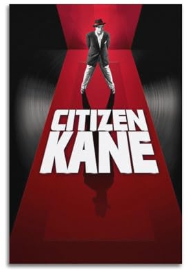 VZRSQZK Citizen Kane Filmposter, dekoratives Gemälde, Leinwand, Wandposter und Kunstdruck, modernes Familienschlafzimmer-Dekor-Poster, 20 x 30 cm