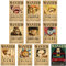 Ubephant Anime Poster, 10 Pcs Wanted Poster Set, 16.5 x 11.2 cm, Glossy, Querformat, Wandmontage, Heimdekoration, DIY Kartenpapier, Geschenke für Kinder