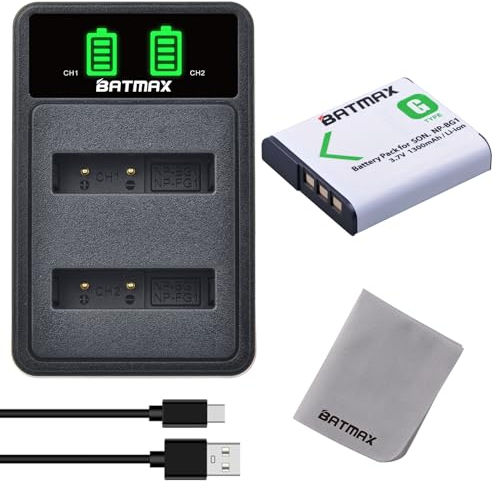 Batmax NP-BN1 Batterie et Chargeur avec USB Port pour Sony Cyber-Shot DSC-W800 DSC-WX220 DSC-W830 DSC-W810 DSC-QX10 DSC-TF1 DSC-TX5 DSC-TX7 DSC-TX9 DSC-TX20 DSC-TX30