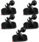 MYLERCT 5 Pezzi Portacellulare Auto, Adesivo per Auto Porta Cellulare, per Maggior Parte Supporti per Telefono (Nero)