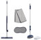 Beldray COMBO-9164 Deep Clean Bathroom & Surface Cleaning Set – Flat Mop with Built-In Wringer, Dual-Sided Pad, Tub & Scrub Brush with Extendable Handle & Pointed Edge for Corners, 2 Microfibre Cloths