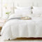 MILDLY Housse de Couette 140x200 Coton, Blanc Laiteux Parure de Lit 140x200 Coton avec 1 Taie d'oreiller 65x65 cm, 100% Coton Lavé, Certifié Oeko-TEX, Parure Housse Couette avec Fermeture Éclair