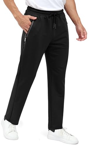Csqtongan Jogginghose Herren Baumwolle Sporthose Lang Sport Hose Trainingshose Laufhose Jogginghosen Sweatpants Hosen mit Gummizug für Herren