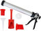 Professional Mortar & Grouting Gun Kit Set for Brick Pointing Wall Floor Tile Cement Applicator Tool with Nozzles & Plunger Heavy Duty