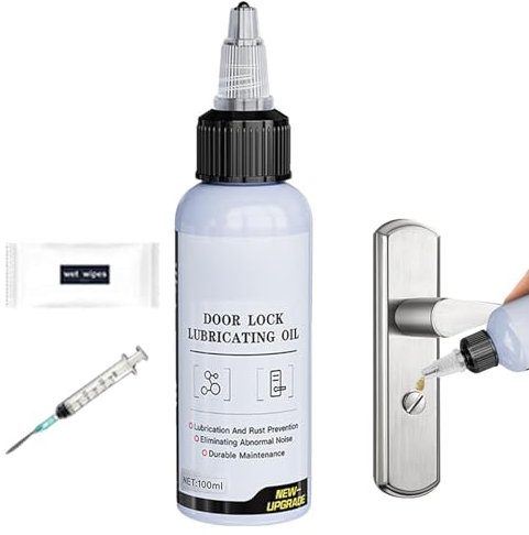 Lubrificante per serrature, Lubrificante per porte scorrevoli - Lubrificante per binari per finestre, antiruggine, olio per cerniere porta | Grasso multiuso per cassetti porta garage, lubrificazione