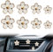 8 Stück Auto Deko für Lüftung Sschlitze für Autos (Weißes Set )Einzigartiges Design Gänseblümchen-Blumen-Auto-Lufterfrischer-Clip Einfache Installationauto Auto Deko Innenraum für Auto Wohnzimmer Büro