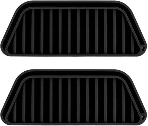 2 pcs refrigerator drip tray, silicone drip trap tray reusable, refrigerator water dispenser drip tray refrigerator accessories compatible with Whirlpool Samsung others