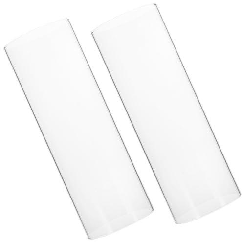 SEWACC Dekorative Glasglocken-kerzenhalter 2er-Pack Wohnaccessoire Für Stumpenkerzen