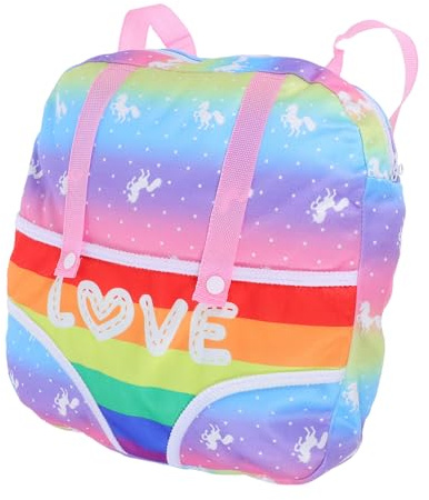 ibasenice Doll Tragehilfe Für Bunte Puppenrucksack Mit Platz Für Puppen Und Zubehör Für Ausflüge Und Spielabenteuer Fördert Unabhängigkeit Und Spaß