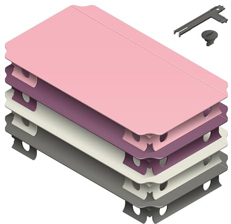 Quadro Halbplattenset L Home – Erweiterungs-Set mit 6 halben Platten 40 x 20 cm für Stufen, Kanten und Abdeckungen, UV-stabil, Indoor/Outdoor, Made in Germany