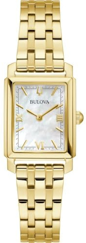 Bulova Orologio Analogico al Quarzo Donna con Cinturino in Acciaio Inossidabile 97L177