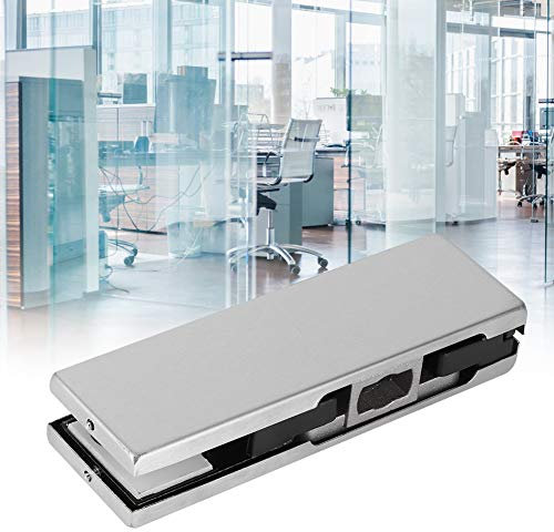 DDNGEJ Ferme-Porte à charnière, Porte en Verre sans Cadre, Serrure au Sol, Pince inférieure rotative en Acier, Ferme-Porte de sécurité à Ressort