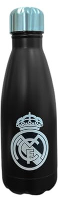 Termo Metálico, Regalos R. Madrid, Termos, Productos Exclusivos para Fans, Regalos Ideales para Aficionados del Fútbol, Accesorios del Madrid, (Modelo 3)