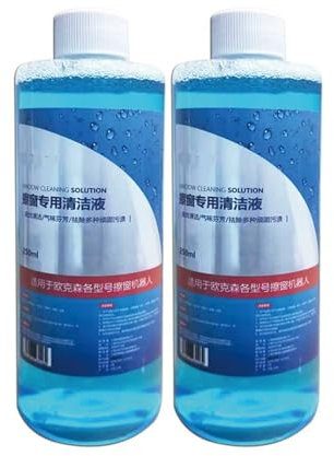 Líquido limpiacristales de 250 ml. Apto for todos los robots limpiacristales. Solución de líquido limpiacristales.(250LMx2)