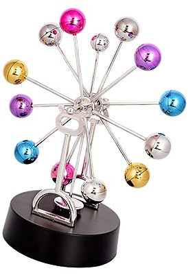 FUNOMOCYA Perpetual Motion Device Desktop Decoration Science Gadgets for Office Physics Science Pendulum Ball Model
