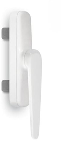 inferramenta Maniglia Cremonese Modello A Goccia Per Finestre In Alluminio | H 40 mm Mod. 173 C | Apertura Reversibile | Design Moderno E Sicurezza Rinforzata (Bianca)