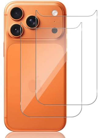 Locofun Rückseite Schutzfolie für iPhone 17 PRO MAX für Panzerglas, 9H Härte Hinten Zurück Schutzglas, Anti-Kratzer Panzer Schutz Glas Folie für iPhone 17 PRO MAX - 2 Stück
