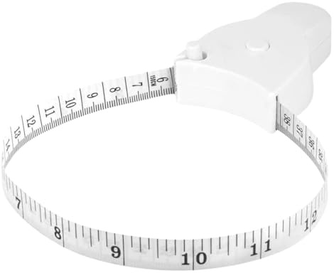 Automatisch Einziehbares Körpermaßband 150cm, Fitness und Diät Maßband für Körperumfang, Gesundheitsmaßband mit Ein-Taste Rückzug, Präzises Taillen- und Hüftumfang Messband