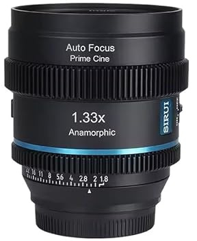 20mm 40mm T1.8 1.33x S35 Anamorphic Cine Lens Auto Focus Cinema with STM Motor,Compatible for Sony E Nikon Z Fuji X M4/3 L Mount(for Marco 4 3,20mm T1.8 Blue)