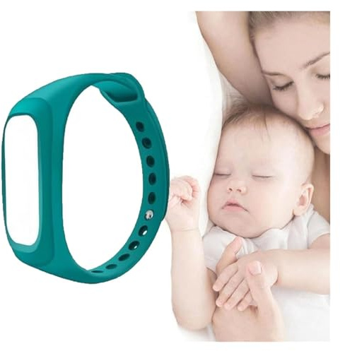 Unisex-Armbanduhr gegen Schnarchen, bionische Erkennung, 3-Gang-Intensität, verstellbares Armband for Flugzeug, schwarz(Green)